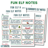 Elf Notes & Letters | Arrival & Goodbye Notes | Silly Elf Jokes