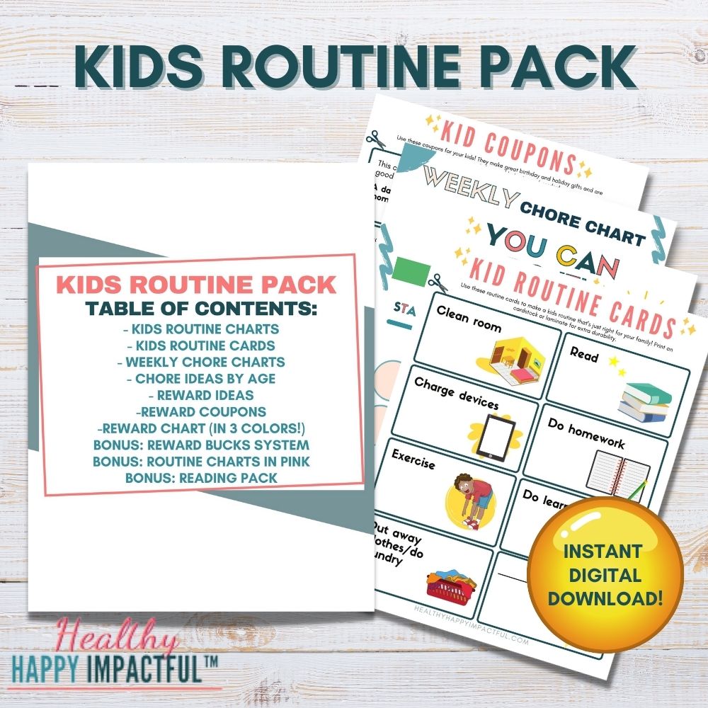 Deluxe Kids Routine & Reward Pack Healthy Happy Impactful®