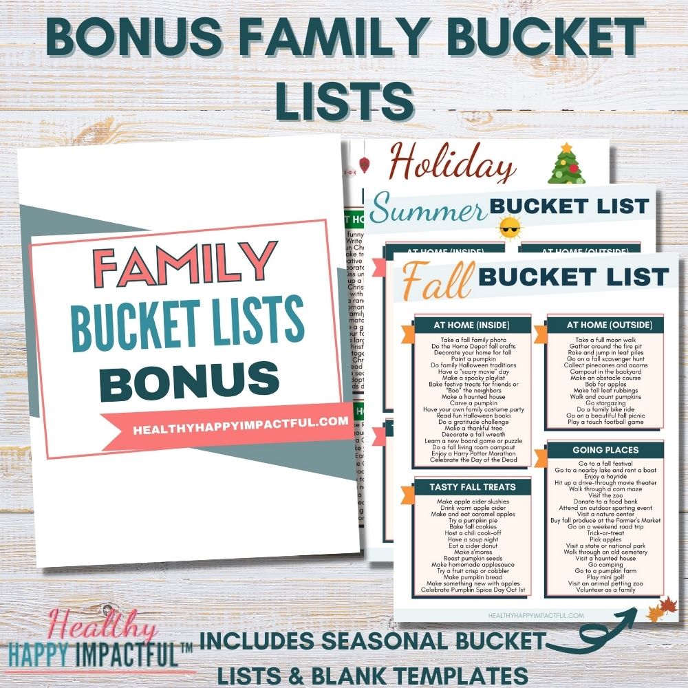 Family Growth Pack - Build Connection, Gratitude, & Mindset Together! Healthy Happy Impactful®