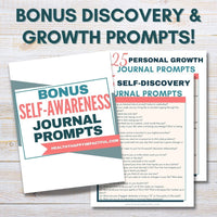 Self Care Workbook + Personal Growth Planner BUNDLE Healthy Happy Impactful®