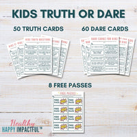 Fun Truth or Dare Game for Kids & Family Healthy Happy Impactful™