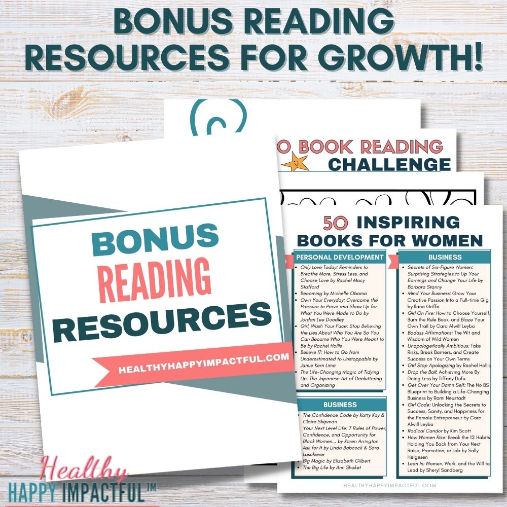 Personal Growth Planner | Goal Setting | Personal Development Workbook Healthy Happy Impactful®